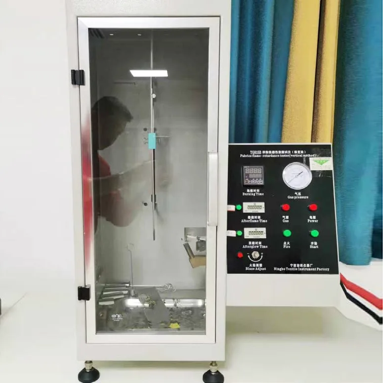 YG815B Fabric Flame Retardant Tester (ວິທີແນວຕັ້ງ)